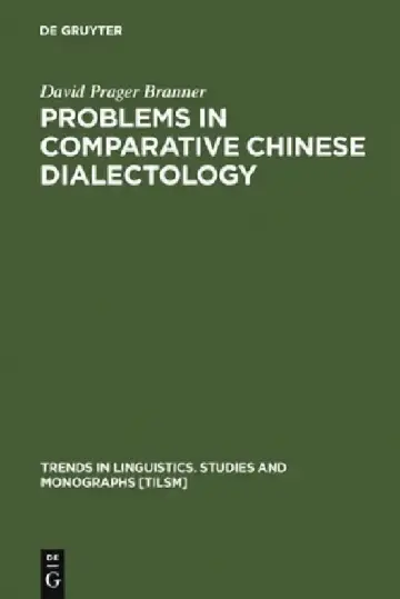 Cover of Problems in Comparative Chinese Dialectology