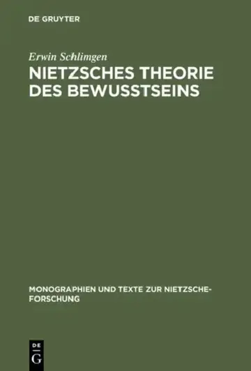 Cover of Nietzsches Theorie Des Bewußtseins
