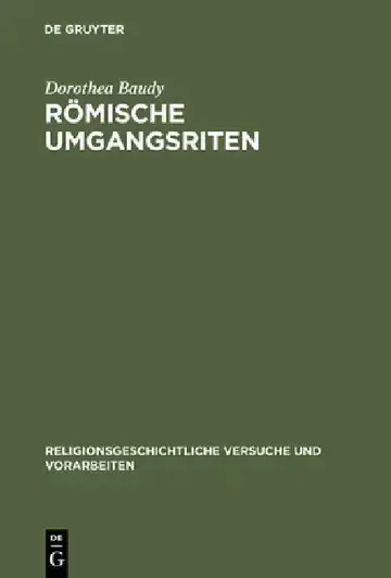 Cover of Römische Umgangsriten