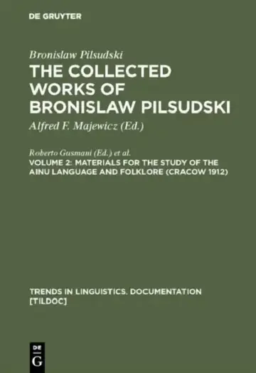 Cover of Materials for the Study of the Ainu Language and Folklore (Cracow 1912)