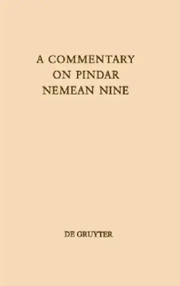 Cover of A Commentary on Pindar, Nemean Nine