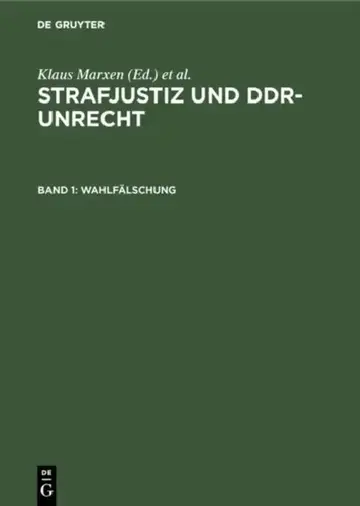 Cover of Wahlfälschung