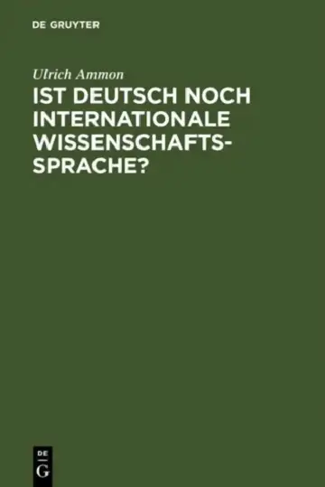 Cover of Ist Deutsch noch internationale Wissenschaftssprache?