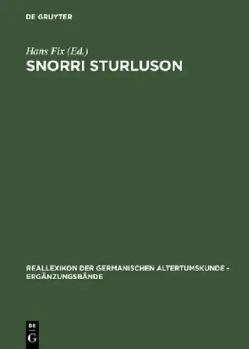 Cover of Snorri Sturluson