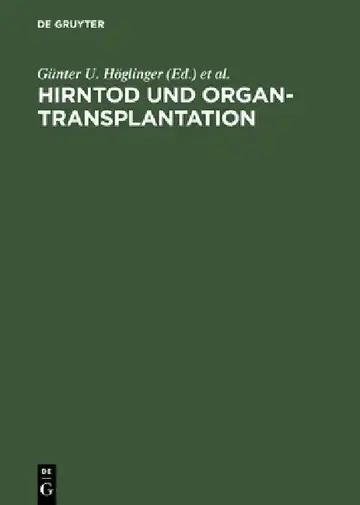 Cover of Hirntod und Organtransplantation
