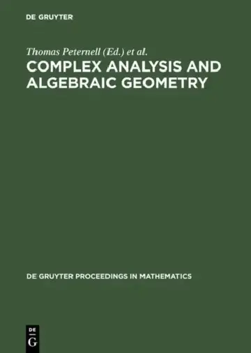 Cover of Complex Analysis and Algebraic Geometry