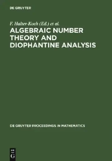 Cover of Algebraic Number Theory and Diophantine Analysis