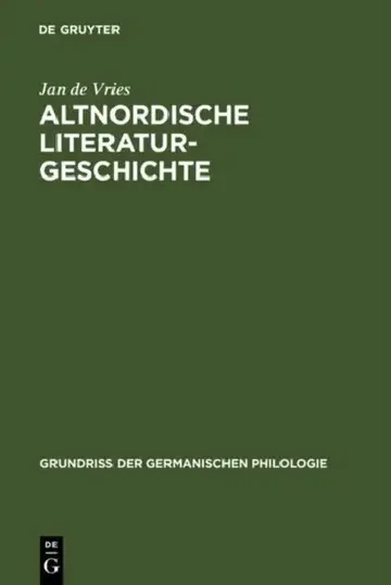 Cover of Altnordische Literaturgeschichte