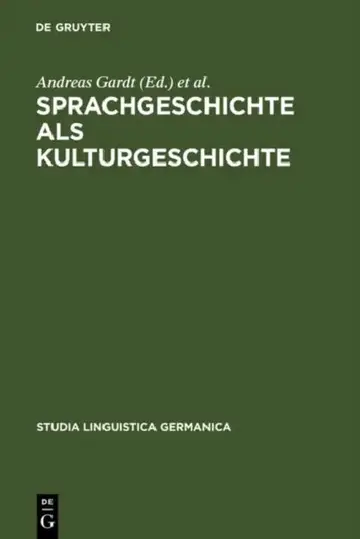 Cover of Sprachgeschichte als Kulturgeschichte