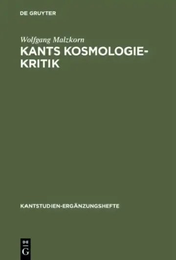 Cover of Kants Kosmologie-Kritik