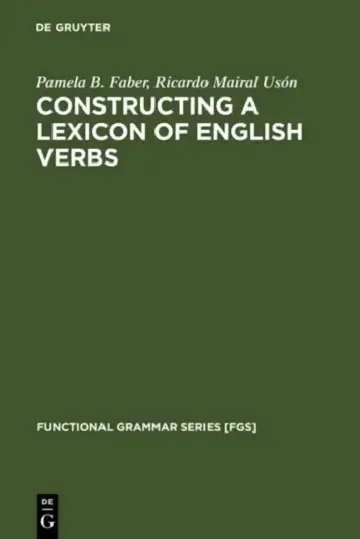 Cover of Constructing a Lexicon of English Verbs