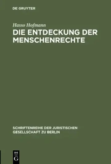 Cover of Die Entdeckung der Menschenrechte