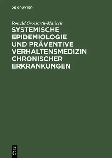 Cover of Systemische Epidemiologie Und Praventive Verhaltensmedizin Chronischer Erkrankungen