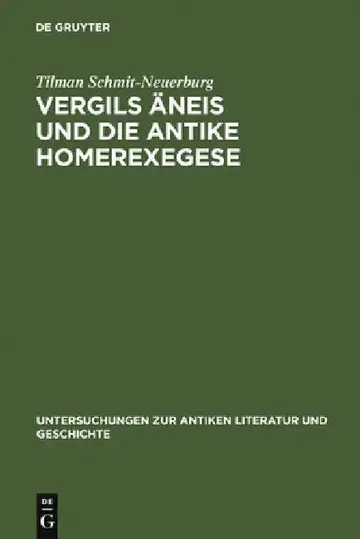 Cover of Vergils Äneis Und Die Antike Homerexegese