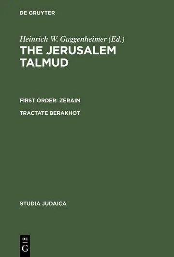 Cover of Tractate Berakhot