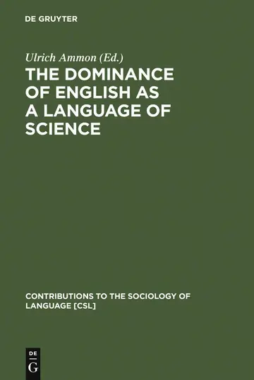 Cover of The Dominance of English as a Language of Science