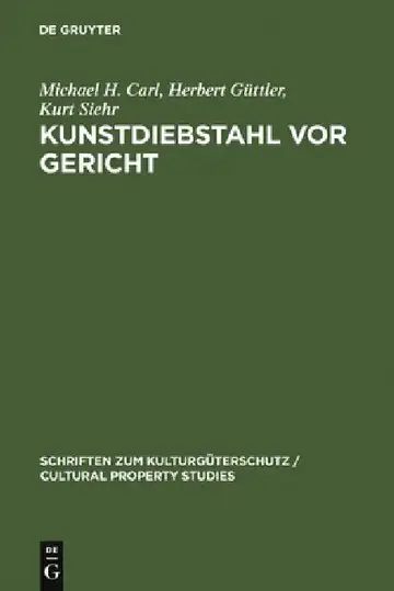 Cover of Kunstdiebstahl vor Gericht