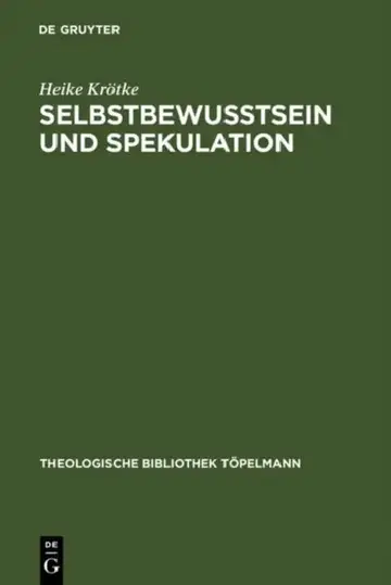 Cover of Selbstbewußtsein und Spekulation