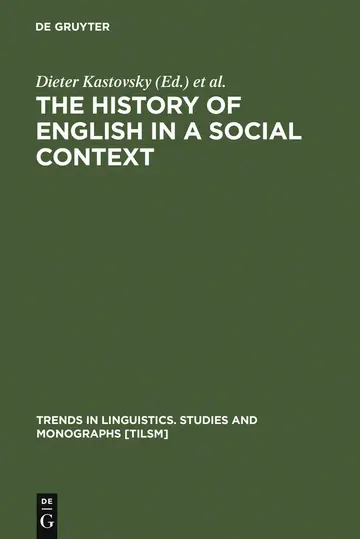 Cover of The History of English in a Social Context