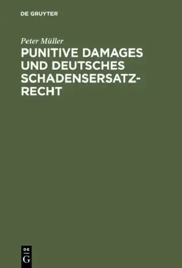 Cover of Punitive Damages und deutsches Schadensersatzrecht