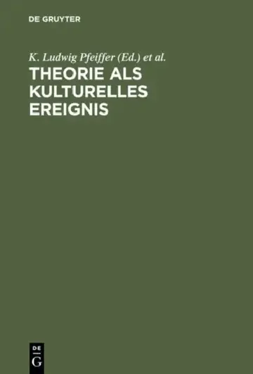 Cover of Theorie als kulturelles Ereignis