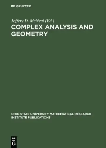 Cover of Complex Analysis and Geometry