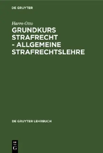 Cover of Grundkurs Strafrecht - Allgemeine Strafrechtslehre