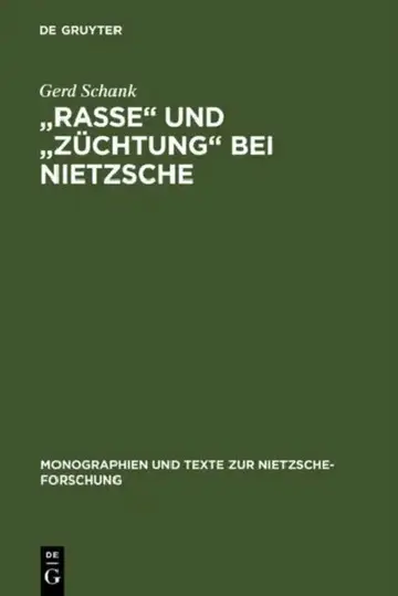 Cover of "Rasse" und "Züchtung" bei Nietzsche