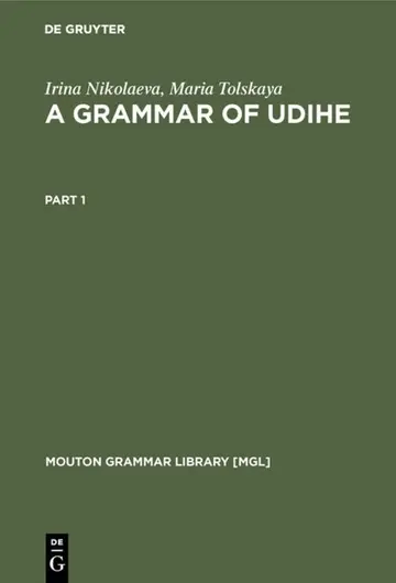 Cover of A Grammar of Udihe