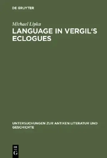 Cover of Language in Vergil's Eclogues