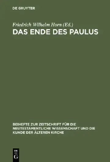 Cover of Das Ende des Paulus
