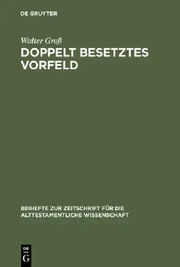 Cover of Doppelt besetztes Vorfeld