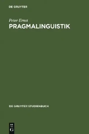 Cover of Pragmalinguistik