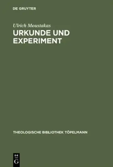 Cover of Urkunde und Experiment