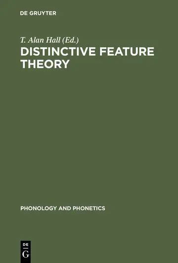Cover of Distinctive Feature Theory
