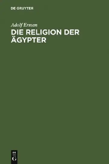 Cover of Die Religion der Ägypter