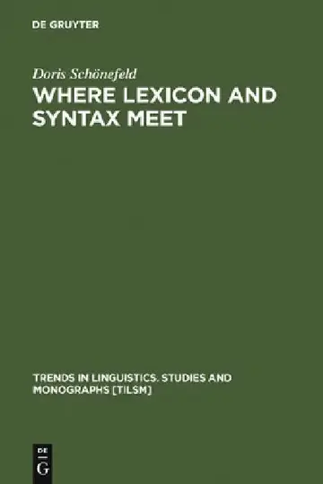 Cover of Where Lexicon and Syntax meet