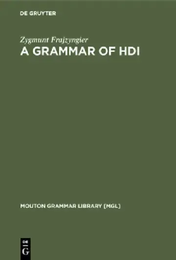 Cover of A Grammar of Hdi