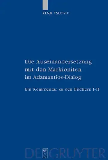 Cover of Die Auseinandersetzung mit den Markioniten im Adamantios-Dialog
