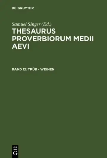 Cover of Trub - Weinen