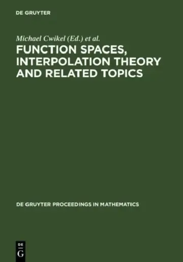 Cover of Function Spaces, Interpolation Theory and Related Topics