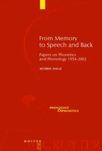 Cover of From Memory to Speech and Back