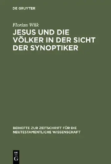Cover of Jesus Und Die Völker in Der Sicht Der Synoptiker