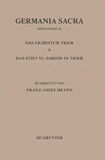 Cover of Die Bistümer Der Kirchenprovinz Trier. Das Erzbistum Trier 9