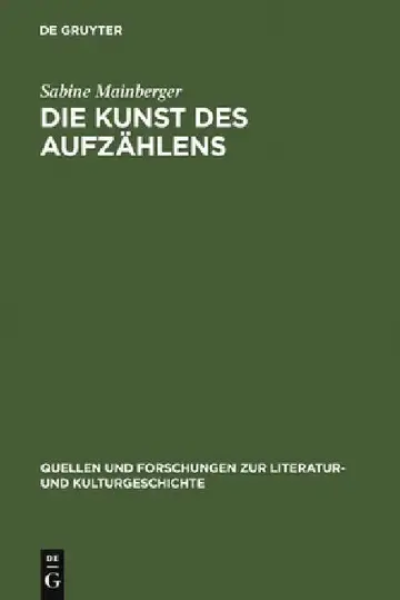 Cover of Die Kunst des Aufzählens