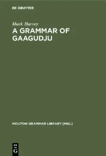 Cover of A Grammar of Gaagudju