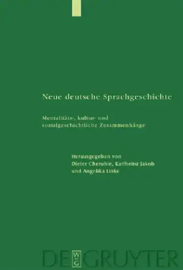 Cover of Neue deutsche Sprachgeschichte