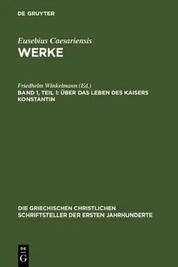 Cover of Über Das Leben Des Kaisers Konstantin