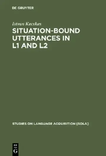 Cover of Situation-Bound Utterances in L1 and L2