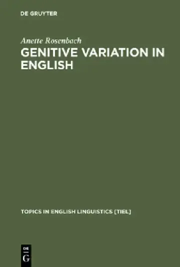 Cover of Genitive Variation in English